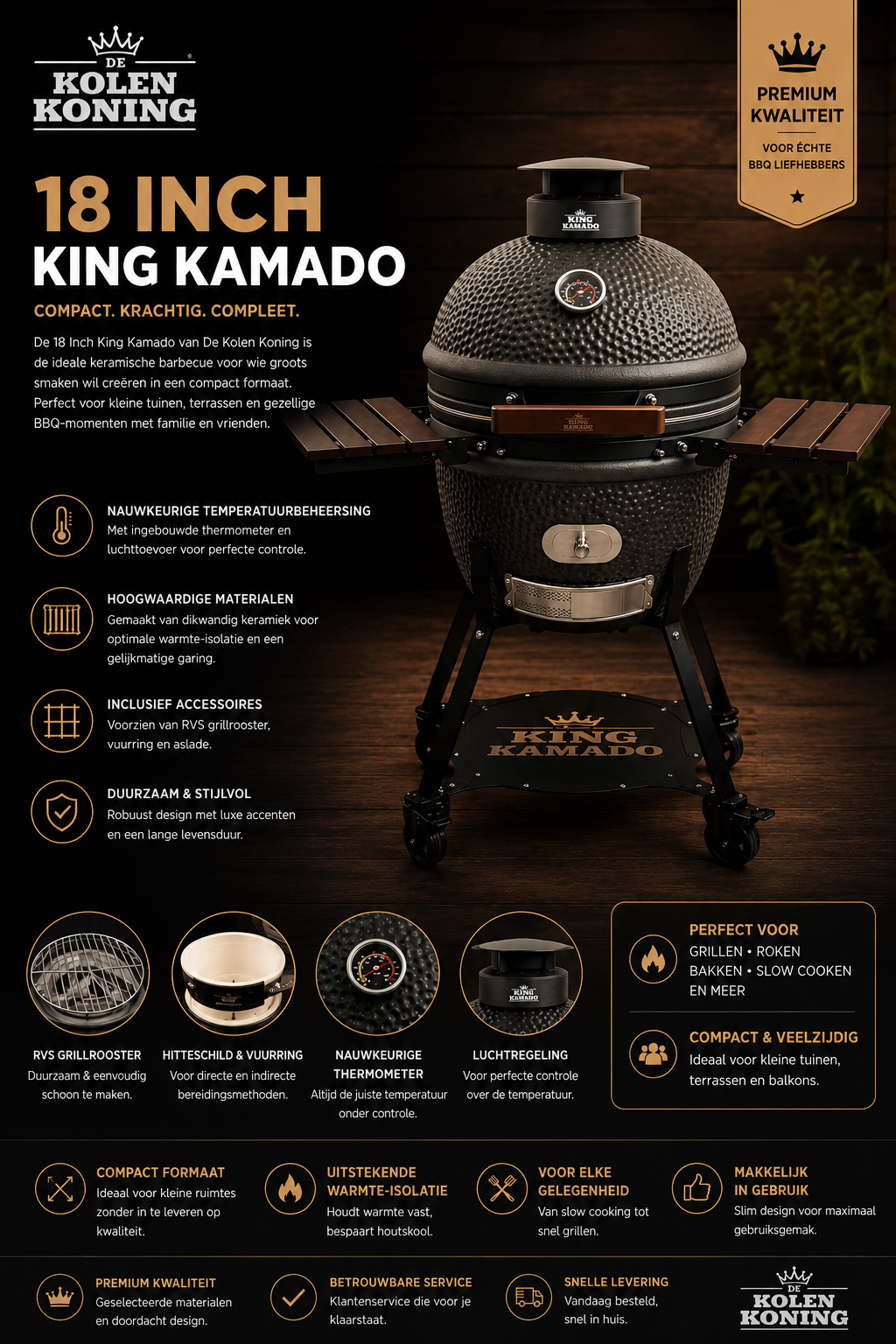 18 inch King Kamado