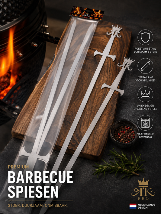 Bbq kebab Zwaard spiesen 60cm